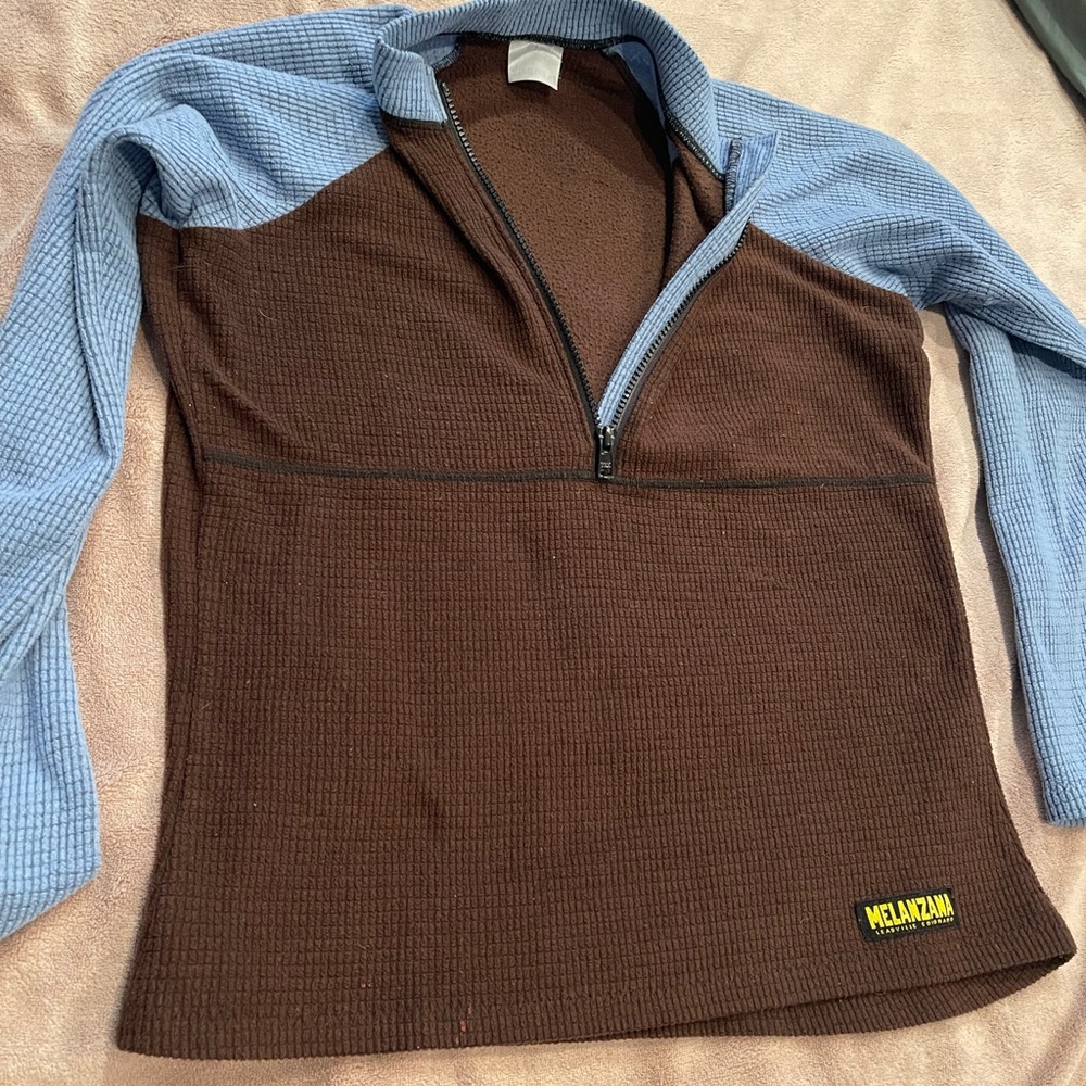 Womens Melanzana micro grid 1/4 zip fleece. Xs pre-owned